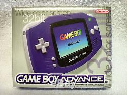 Console Game Boy Advance Violet En Couleur Brand New Uk Pal