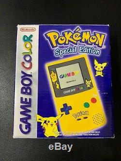 Console Game Boy Color Console Pokemon Édition Spéciale Pikachu En Boite