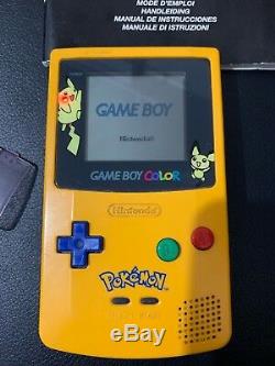 Console Game Boy Color Console Pokemon Édition Spéciale Pikachu En Boite