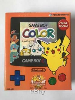 Console Game Boy Color Pokemon Center, 3 Ans D’anniversaire Avec Box Bon État