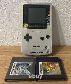 Console Game Boy Color Pokemon Center Argent Or Set Mémorial