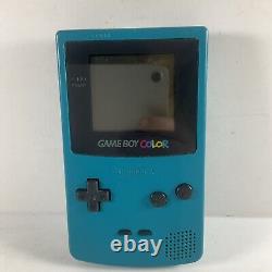 Console Game Boy Color avec 1 jeu testé et fonctionnel en bleu