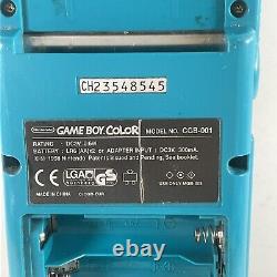 Console Game Boy Color avec 1 jeu testé et fonctionnel en bleu