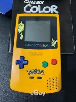 Console Game Boy Couleur Pokemon Édition Spéciale Pikachu Console En Boite