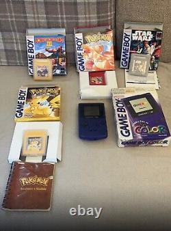 Console Game Boy et ensemble de jeux