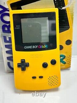 Console Gameboy Color Jaune Boîte d'origine