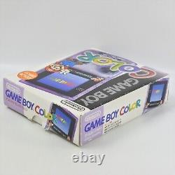 Console Gameboy Color MARIO Clear Purple ver. CGB-001 dans sa boîte 271 Nintendo gb