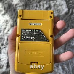 Console Gameboy Color jaune en boîte