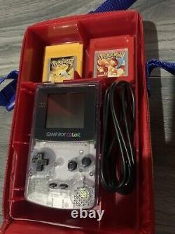 Console Gameboy couleur, Pokémon Rouge, Pokémon Jaune, Boîtier de Pokémon rare