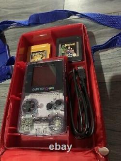 Console Gameboy couleur, Pokémon Rouge, Pokémon Jaune, Boîtier de Pokémon rare