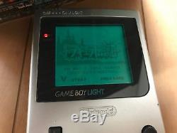 Console Lumineuse Gameboy Couleur Argent Avec Box Et Manuel, Jeu