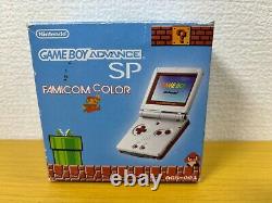 Console NINTENDO Japan Gameboy Advance SP Famicom Color Testée avec Boîte et Cartouche