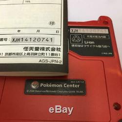 Console Nintendo Game Boy Advance Sp Pokemon Centre Charizard Couleur Limitée