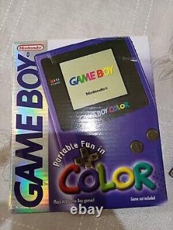 Console Nintendo Game Boy Color + Bundle Pokemon BLEU, avec données sauvegardées de Mew de niveau 70