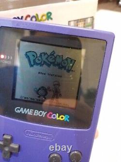 Console Nintendo Game Boy Color + Bundle Pokemon BLEU, avec données sauvegardées de Mew de niveau 70