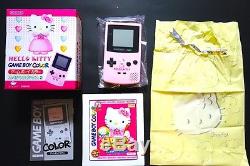 Console Nintendo Game Boy Color Hello Kitty Limitée 2 Japon Très. Bien. Condition