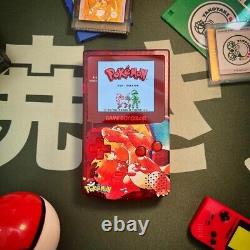 Console Nintendo Game Boy Color avec écran rétroéclairé et jeu Pokemon Rouge