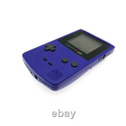 Console Nintendo Game Boy Color violette au raisin avec rétrofit + carte de jeu