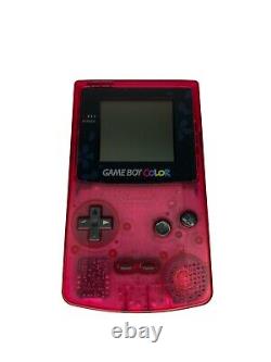 Console Nintendo Game Boy Colour Sakura Wars Rare Authentique en Rose Cerise Transparent