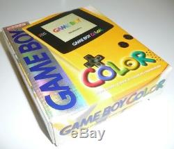 Console Nintendo Game Boy Couleur Jaune Édition Pal Emballage Testé