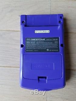 Console Nintendo Game Boy Couleur Violette + Everdrive GB X3 + Carte Sd 16 Go
