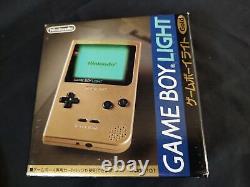Console Nintendo Game Boy Light couleur or MGB-101, manuel et ensemble de boîtes-f0903