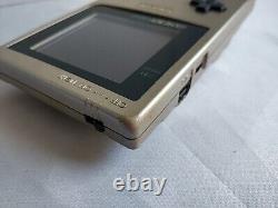 Console Nintendo Game Boy Light de couleur dorée MGB-101, manuel, boîte, ensemble de jeux-e0316