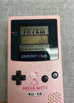 Console Nintendo GameBoy Color Hello Kitty Rose Testée et Fonctionnelle