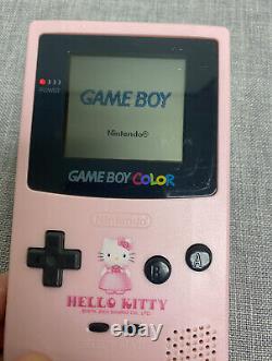 Console Nintendo GameBoy Color Hello Kitty Rose Testée et Fonctionnelle