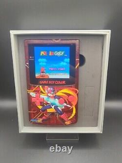 Console Nintendo Gameboy Color Megaman Boîte GBC Écran IPS Laminé Q5 UK