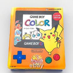 Console Nintendo Gameboy Color Pokemon Center Édition Anniversaire 3ème Orange