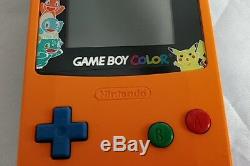 Console Nintendo Gameboy Color Pokemon En Édition Limitée, Couleur Orange, Boxed-a1205