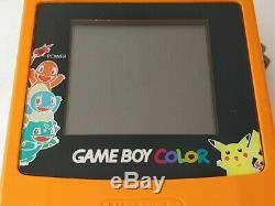 Console Nintendo Gameboy Color Pokemon En Édition Limitée, Couleur Orange, Game-b313