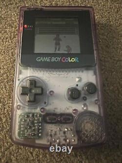 Console Nintendo Gameboy Color transparente violette transparente transparente
