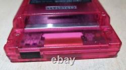 Console Nintendo Gameboy Colour Sakura Wars authentique rare en transparent rose cerise