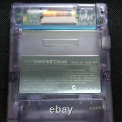 Console Nintendo Gameboy Couleur Atomic Purple Avec Écran Rétroéclairage Ips V2