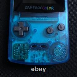 Console Nintendo Gameboy Couleur Bleu Clair Avec Écran Rétroéclairage Ips V2