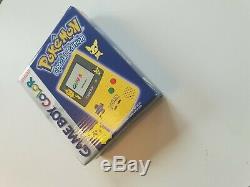 Console Nintendo Gameboy Couleur Console Pokemon Pikachu Rare Boxed Sealed 1side