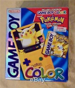 Console Nintendo Gameboy Couleur Pokémon Jaune Pikachu Edition Spéciale Console Système Gbc