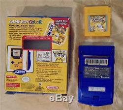 Console Nintendo Gameboy Couleur Pokémon Jaune Pikachu Edition Spéciale Console Système Gbc