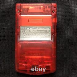 Console Nintendo Gameboy Couleur Rouge Clair Avec Écran Rétroéclairage Ips V2