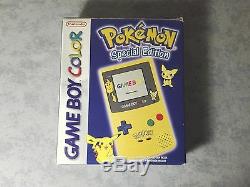 Console Nintendo Gbc Jeu Boy Color Pokèmon Édition Spéciale Pikachu & Pichu