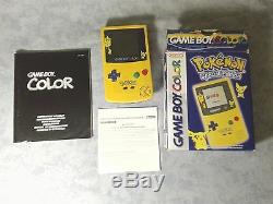 Console Nintendo Gbc Jeu Boy Color Pokèmon Édition Spéciale Pikachu & Pichu