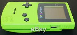 Console Niwi Game Boy Color Cgb-001 Avec Kiwi Vert Lime Avec 24 Jeux