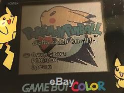 Console Pikachu Nintendo Gameboy Couleur Jaune + 6 Collection De Jeux Pokémon