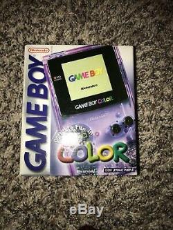 Console Scellée Game Boy Color Atomic Pourpre Toute Neuve