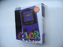 Console de jeu portable Nintendo Game Boy Color violette - Nouveau boîtier et boutons