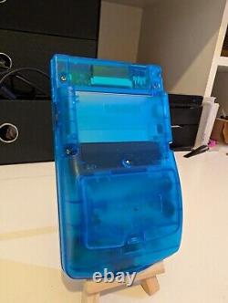 Console de jeu portable Nintendo Gameboy Color Nouveau coquillage bleu transparent clair