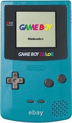 Console de jeu vidéo Nintendo Game Boy Color Gameboy Teal + BUNDLE de jeux