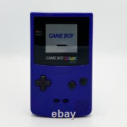 Console modifiée Nintendo Game Boy Color GBC CGB-001 Écran rétroéclairé Raisin